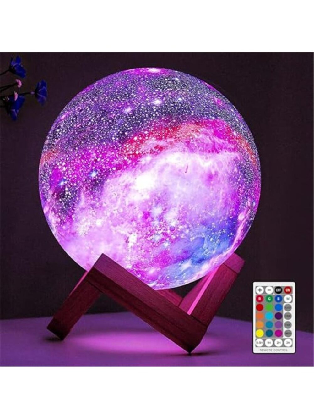Moon Lamp Galaxy Lamp 5.9 inch 16 Colors LED 3D Moon Light, Remote  & Touch